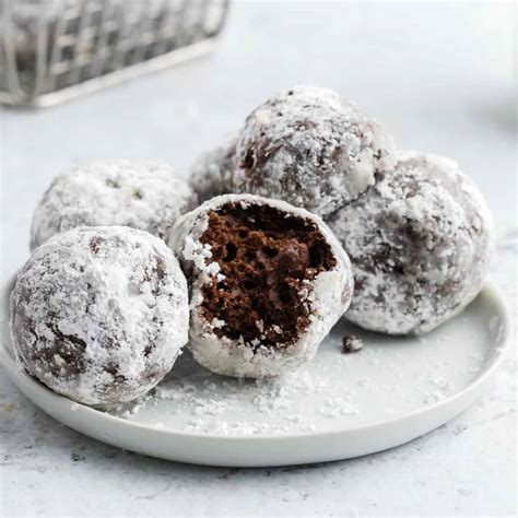 Chocolate Powdered Sugar Donut Holes Shugary Sweets