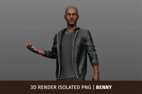 3d Rendering Character Benny 2 Graphic By Grbrenders · Creative Fabrica