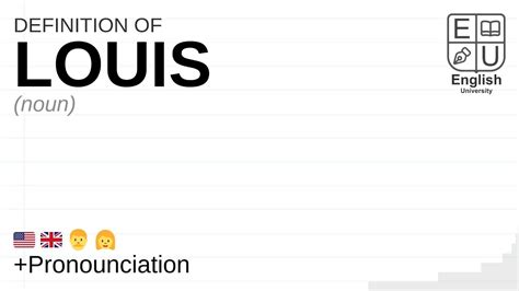 Louis Meaning Definition And Pronunciation What Is Louis How To Say