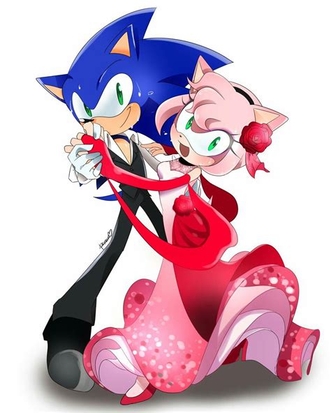 Adorable Sonic Y Amy Imagenes Animadas Cómo Dibujar A Sonic