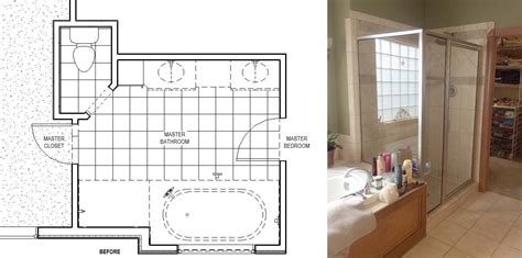 Draw accurate 2d plans within minutes and decorate these with over 150,000+ items to choose from. Floor Plan Small Bathroom Layout With Tub And Shower ...