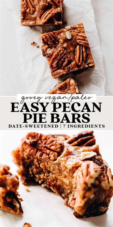 No Bake Pecan Pie Bars Vegan Gluten Free Artofit