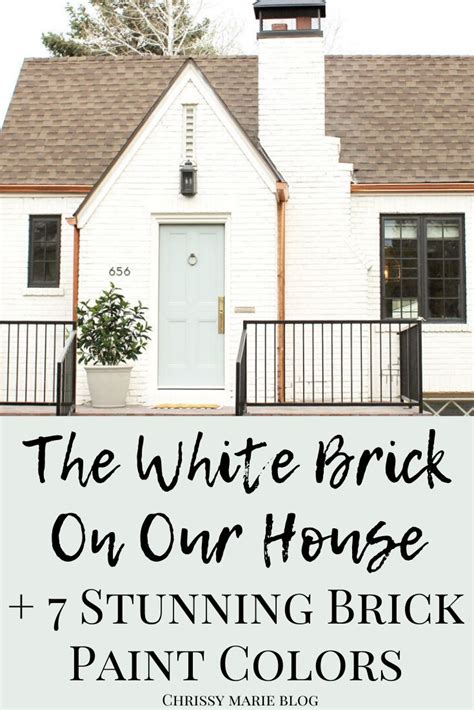 The White Brick On Our House And 7 Stunning Brick Paint Colors For