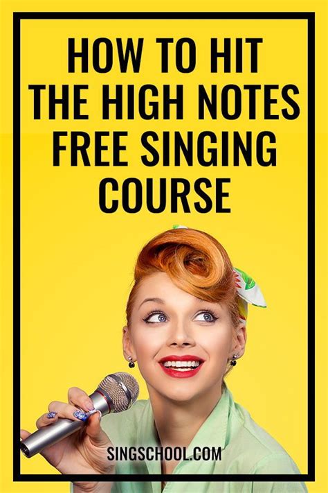Tips On Singing High Notes Free Online Singing Lessons — Singschool