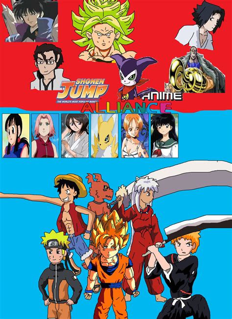 Anime And Shonen Jump Alliance By Supersaiyancrash On Deviantart