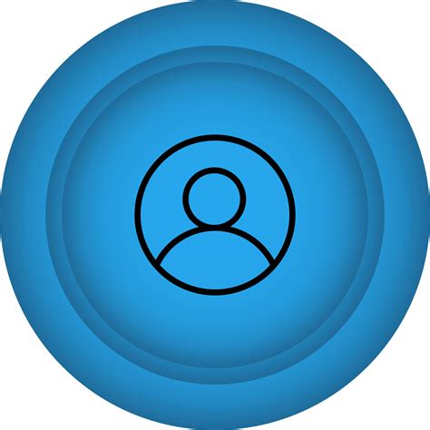 User Symbol Button Icon In Blue Color 24458949 Vector Art At Vecteezy