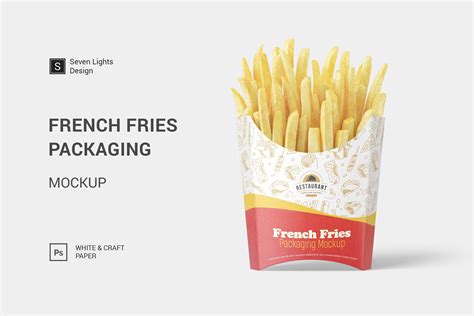 french fries packaging mockup creative photoshop templates creative market