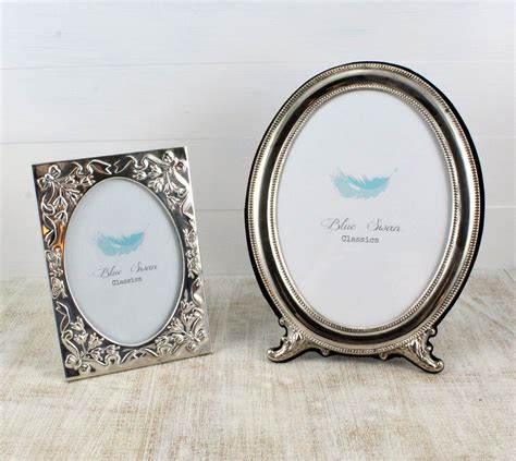 2 Silver Plated Photo Frames Vintage Silver Frames 5 X 7 Etsy