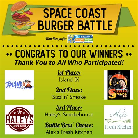 Space Coast Burger Battle Helped Our Kids - The Childrens Hunger Project