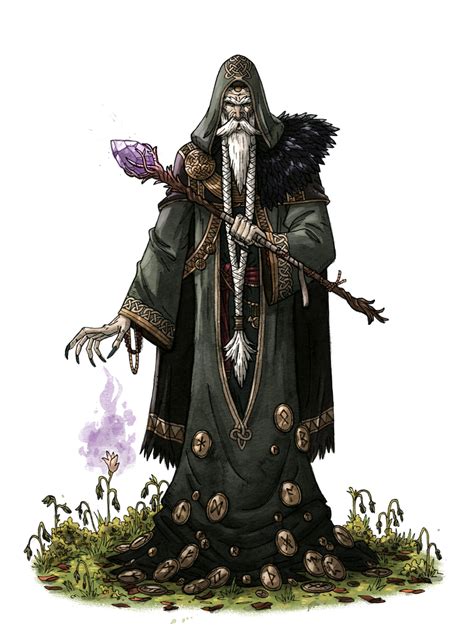Male Old Human Wizard Necromancer Pathfinder Pfrpg Dnd D