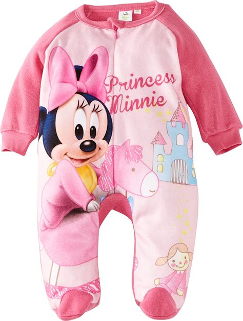 Disney Minnie Mouse Hm0335 Baby Girls Outfit Set Carmine Rosewhite 18