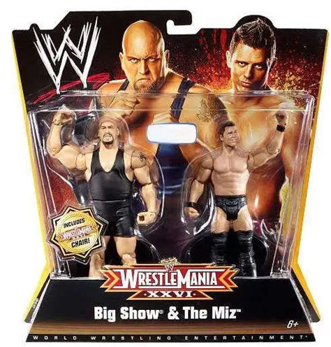 Wwe Wrestling Battle Pack Wrestlemania 26 Big Show The Miz Exclusive Action Figure 2 Pack Mattel