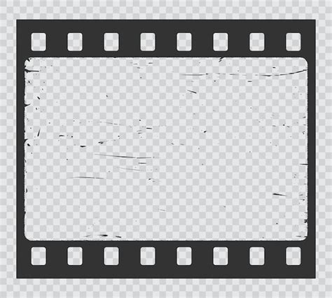 Premium Vector Grunge Movie Film Strip Isolated Filmstrip Frame
