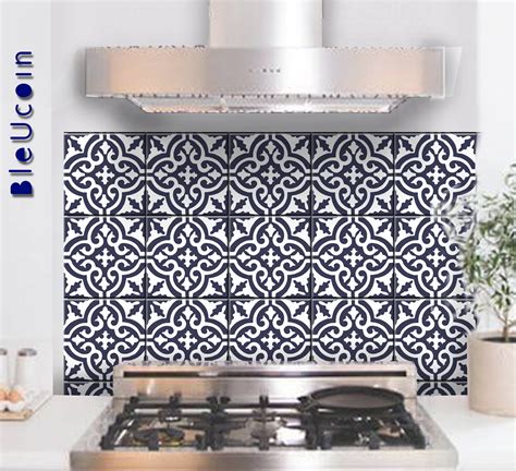 Tilewall Decal Moroccan Tile Sticker For Kitchenbathroom Etsy