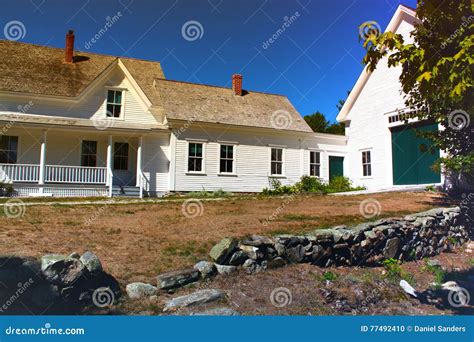 Old New England Farm House Royalty Free Stock Photo