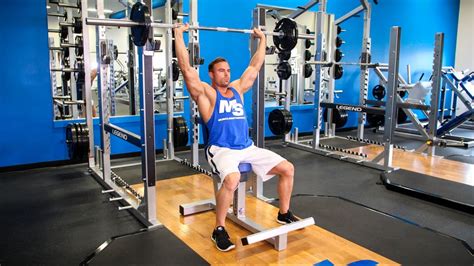 Seated Overhead Barbell Press Muscles Worked Cabinets Matttroy