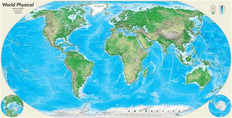 Check spelling or type a new query. Detailed World Physical Wall Map - Robinson Projection ...