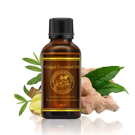 30ml Pure Plant Essential Oils Ginger Relax Improve Sleep Massage