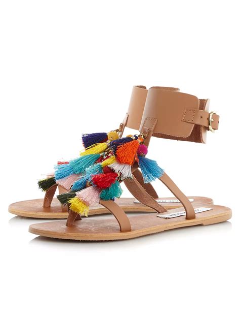 Steve Madden Colorful Tassel Sandals Multi At John Lewis And Partners
