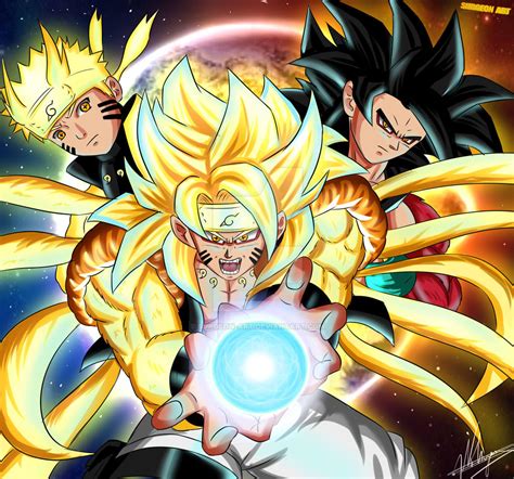 Goku And Naruto Fusion Goruto By Surgeon Art On Deviantart