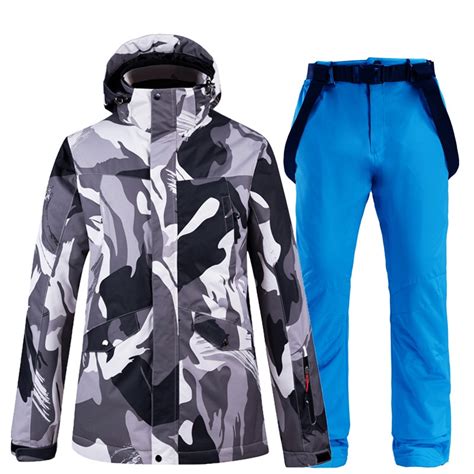30°c warm ski suit women ski jacket female and pants warm waterproof breathable skiing windproof