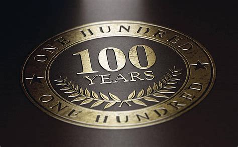 One Hundred Years 100th Anniversary Celebration Paper Birthday Marking