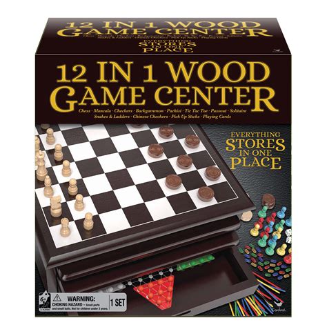 12 In 1 Wood Game Center