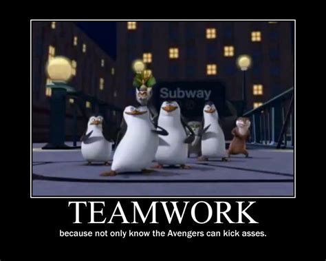Penguin Teamwork Quotes Health And Fitness Quotes Funny Team Quotes
