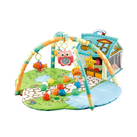 Costway In Multifunctional Baby Infant Activity Gym Play Mat Musical W