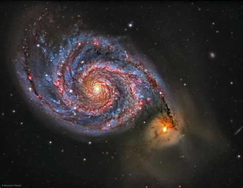Messier 51 The Whirlpool Galaxy Astronomy Whirlpool Galaxy Stargazing