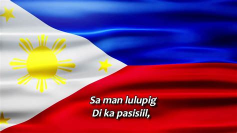 Lupang Hinirang With Lyrics Ang Pambansang Awit Ng Pilipinas Youtube