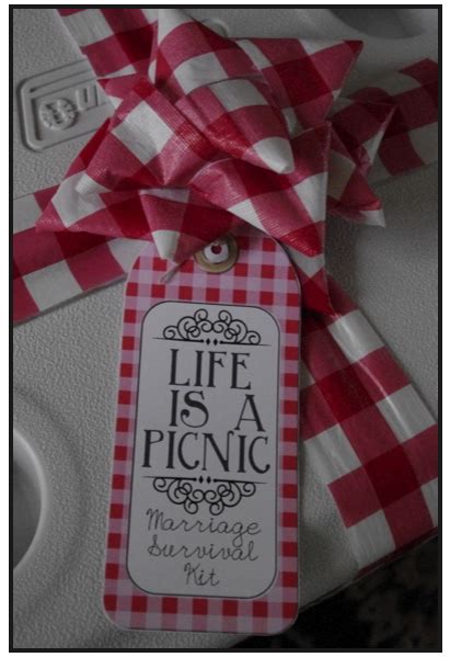 This is not a picnic. Creative "Try"als: Life is a Picnic - Marriage Survival Kit