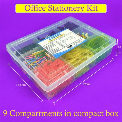 Buy Office Stationery Kit Binder Clips Paper Clips More 9 In 1