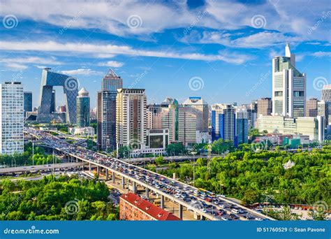 Beijing China Cbd Cityscape Stock Image Image Of Asian Buildings