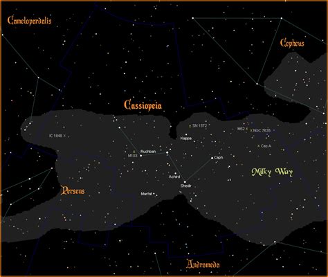 The Constellation Cassiopeia The Queen