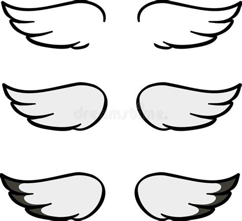 Set Of Cartoon Wings Stock Vector Image 39476587