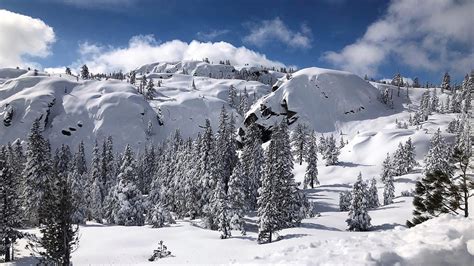 California Mountains Blanketed In Snow After Winter Storms