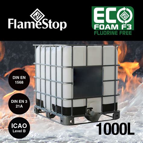 flamestop eco foam f3 fluorine free 1000l drum