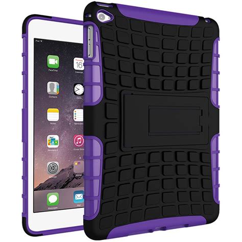 Rugged Tough Shockproof Case Apple Ipad Mini 4 Purple