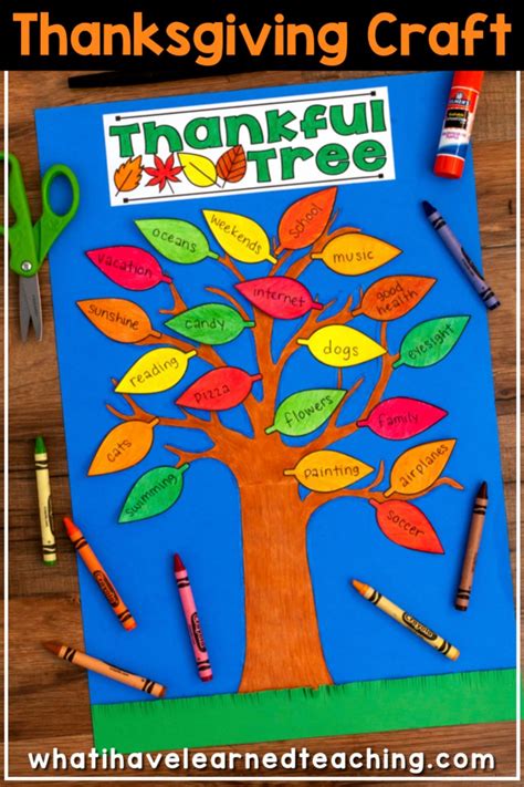 This simple thanksgiving craft will encourage your kids to be truly thankful. Thanksgiving Craftivity - Thankful Tree | Thanksgiving ...