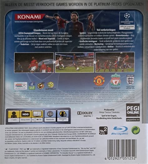TGDB Browse Game Pro Evolution Soccer 2009 Platinum