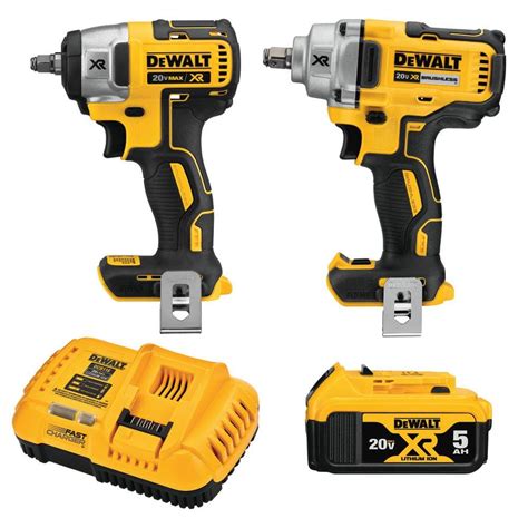 Dewalt 20v Max Xr Cordless Automotive 2 Tool Combo Kit With 1 12 In