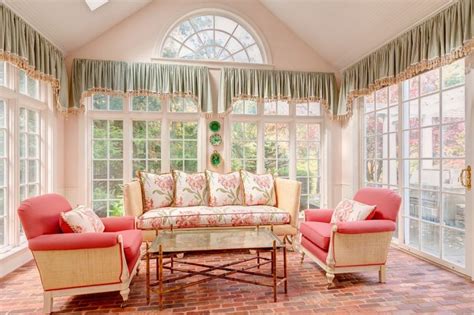 Bringing Color Into The Traditional Sunroom Bright Décor Walls And