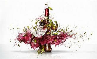 Image result for wine & broken glass & bottle images