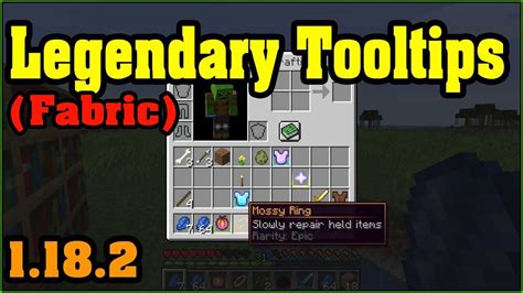 Legendary Tooltips Fabric Mod 1182 And How To Install For Minecraft