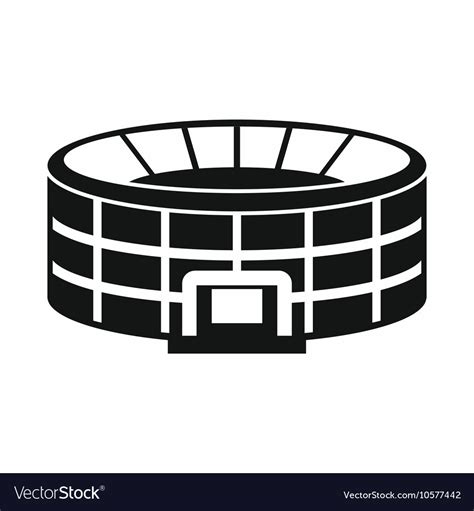 Stadium Icon In Simple Style Royalty Free Vector Image
