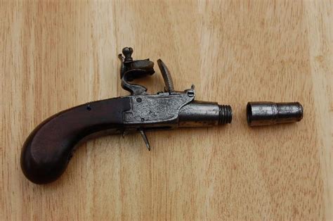 Flintlock Muff Pistol Circa 1790s For Sale At
