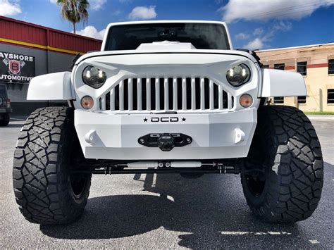 2018 Jeep Wrangler Custom Lifted Sahara White Out Leather Hardtop Na Prodej