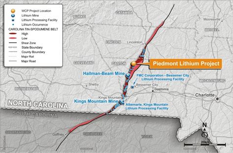 Regional Infrastructure Piedmont Lithium Limited Pll