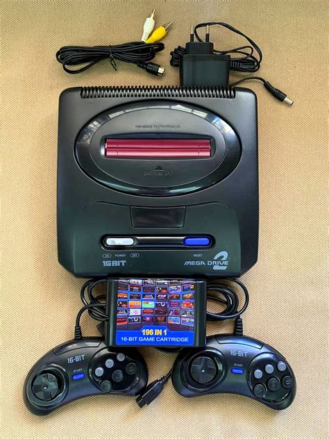 Sega Type 16 Bit Mega Drive 2 Console Game Set With Game New Video